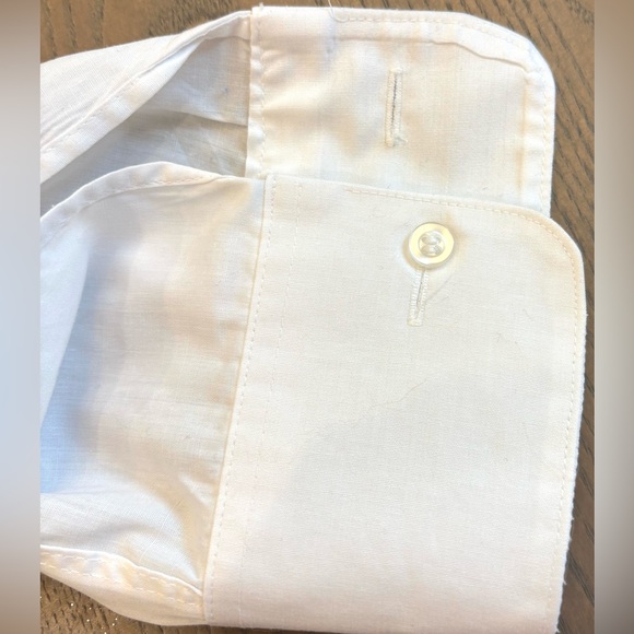 After Six White Tuxedo Shirt with Standard Pointed Collar and Subtle Texture - Picture 5 of 6